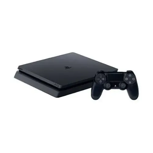 PS4 [Modelo: Slim Controles + Jogos (Impecável)