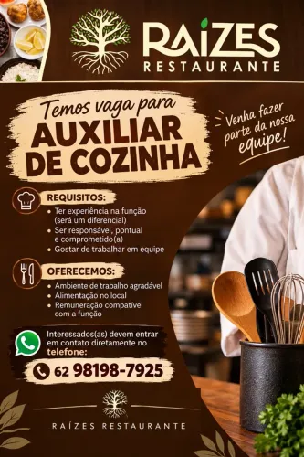 Auxiliar de cozinha