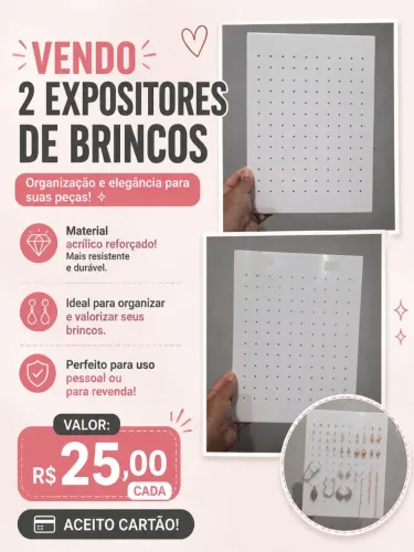 Expositores para brincos