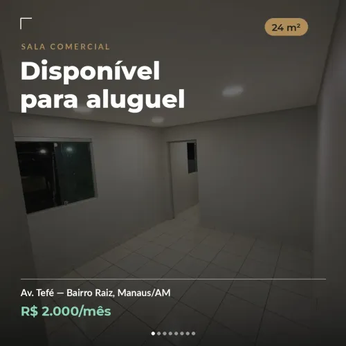 Sala comercial dentro de um eletroposto