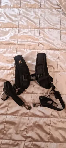 Alça de ombro dupla para câmera fotográfica