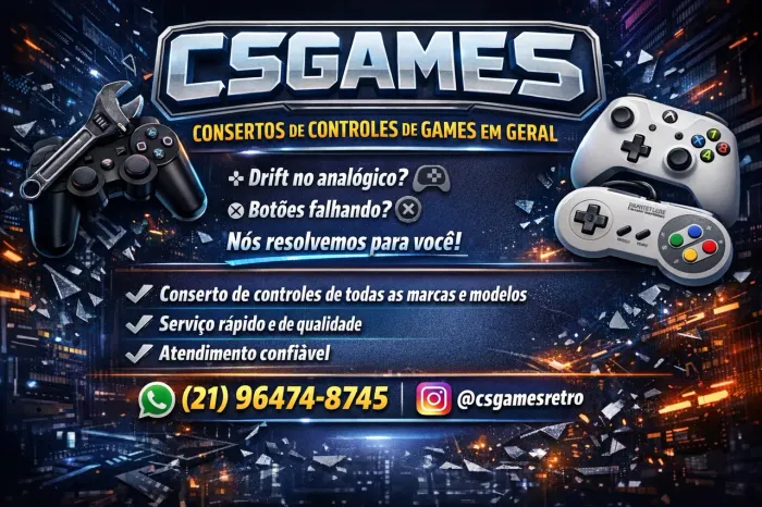Conserto de controles games em geral 