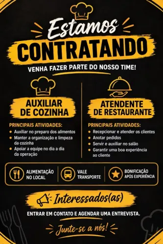 VAGAS DE EMPREGO
