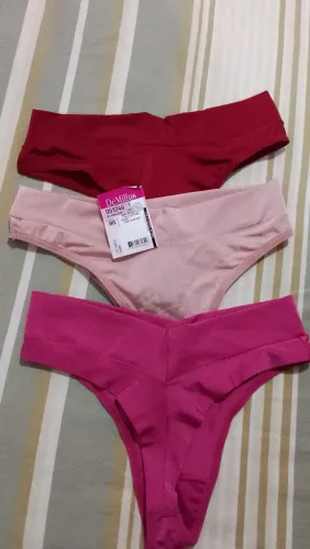 Kit 3 Calça Fio dental DeMillus 