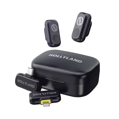 Microfone Hollyland Lark A1 Duo Combo Preto NOVO