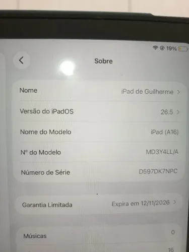 Ipad 11 A16 pouco uso