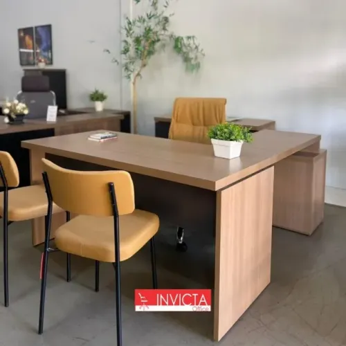 MESA EM L 150CM COM 4GV PARA ESCRITÓRIO/HOME OFFICE/EMPRESAS/ADVOCACIA/CONTABILIDADE