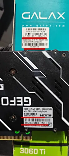 Vendo Rtx 3060ti lhr galax 8GB, 256 bits.