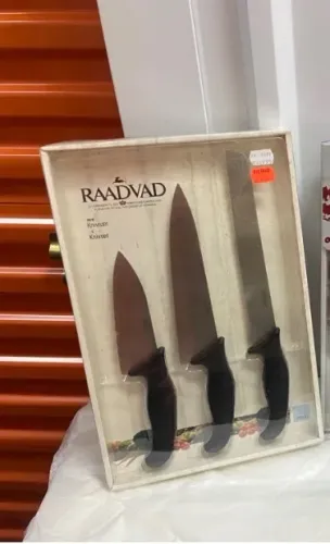 CONJUNTO COM 3 FACAS DE ALTÍSSIMA QUALIDADE NOVO NUNCA USADO IMPORTADO DA DINAMARCA 