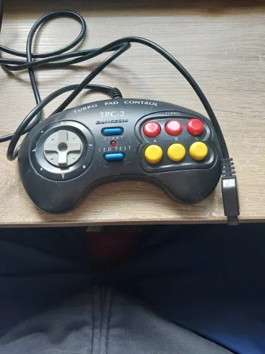Controle joystick original  dynacom Turbo pad TPC 2 funcionando Mega drive 