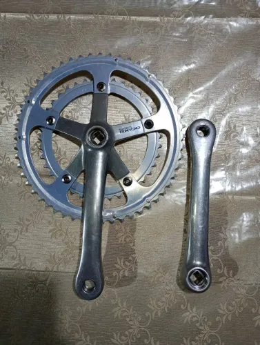 Engrenagem Pedevela com coroas 53/39 Shimano vintage novo 1995