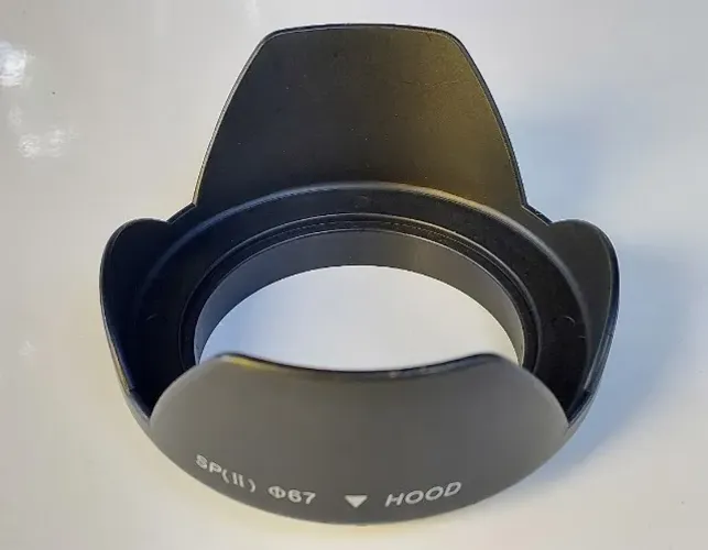 Para sol rosca 67mm, SP(II) Hood, para Foto e Filmagem, em polietileno preto rígido