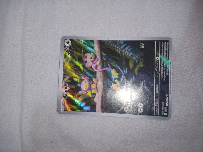 Aipom paradoxo rara versão especial Illustration Rare ilustrada por Yuka Morii
