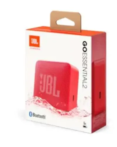 Caixa de Som JBL ES2BLKBR Go Essential 2 Bluetooth IP67 5h Bateria Vermelha