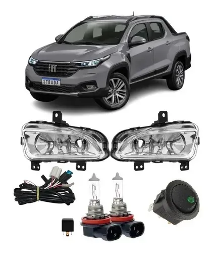Kit farol de milha Strada Bt.alt 2020à2025 C/lâmpadas
