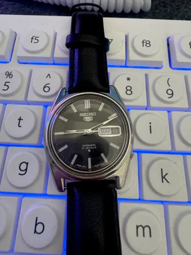 Relógio Seiko Preto 6119 - 35.6MM (raros Ponta de Agulha) 