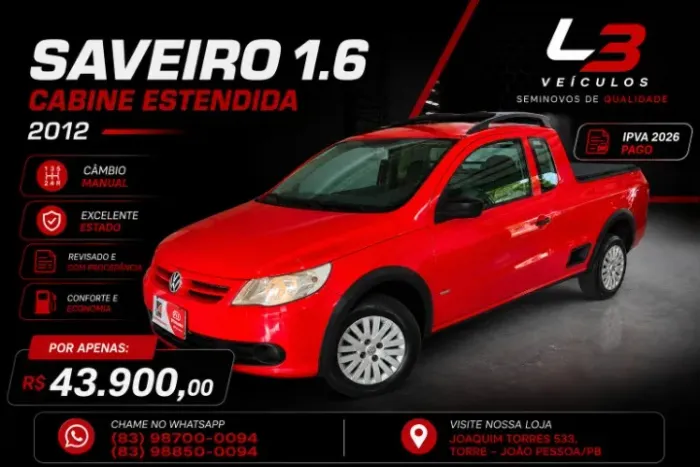 Volkswagen Saveiro 1.6 MI Total Flex 8V CE 2012