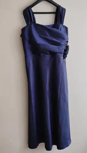 Vestido Feminino de Seda Roxo N46 Incy