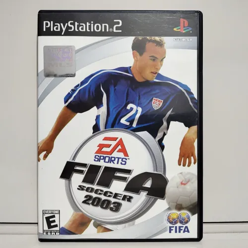 FIFA Soccer 2003 PS2 Original Americano Completo Mídia Física Black Label CIB Play 2