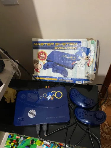 Vídeo Game Sonic Tectoy Master System Evolution 132 jogos