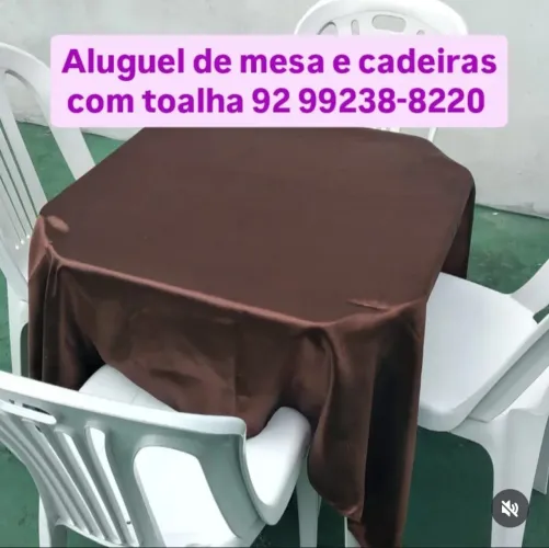 Aluguel de jogo de mesa e cadeiras 