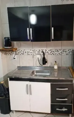 Balcão Pia cozinha + Tampo em Inox + Aereo