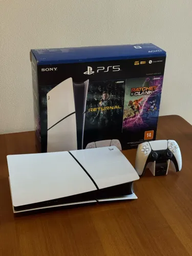 PS5 DIGITAL + 2 JOGOS | IMPECÁVEL | NOTA FISCAL