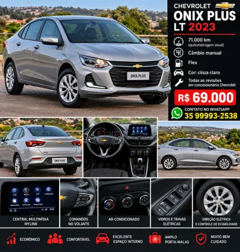 Chevrolet Onix Plus LT 1.0 12V Flex Mec. 4P 2023