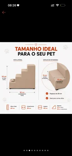 Escada para pet