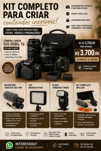 Kit fotográfica completo
