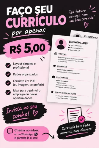 Currículo profissional 