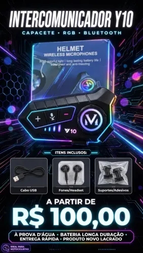  Fone Bluetooth para Capacete | Atenda Chamadas e Ouça Música | Sem Fio