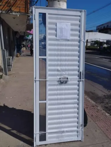 DIRO DA FABRICA!! PORTA PALHETA DE ALUMÍNIO BRANCO LUXO COM VIDRO LATERAL 
