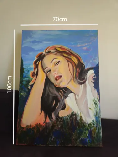 Pintura Acrílico em Tela Mulher
