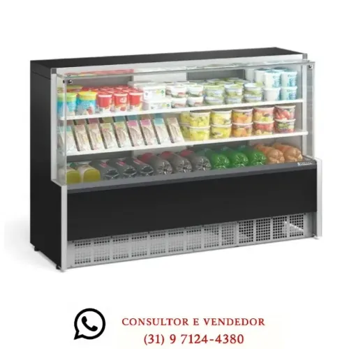 Balcão Refrigerado 1,75M 2 Placas Gelopar Novo