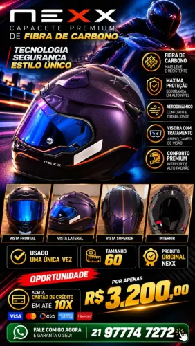Capacete Nexx XR3R Carbono 60