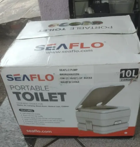 Vaso sanitário portátil Seaflo 10 litros ( porta pote ) novo na caixa