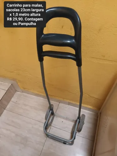 Carrinho para carregar sacola compras ou feira