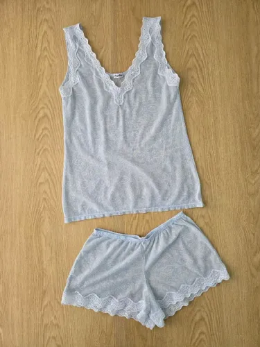 conjunto pijama any any vintage  p