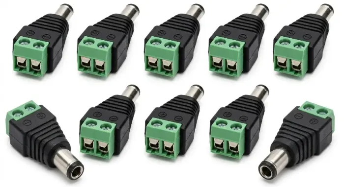 KIT 10 CONECTOR P4 MACHO C/ BORNE