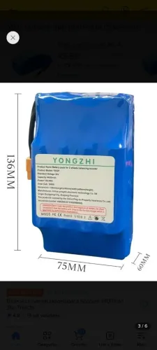 Bateria 36v 5000mah