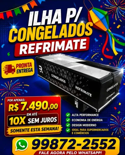 Ilha pra congelados e resfriados novos pronta entrega
