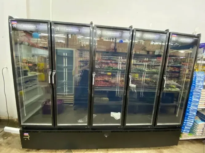 EXPOSITOR FRIOS LATICINIOS 5 PORTAS REFRIMATE NOVO