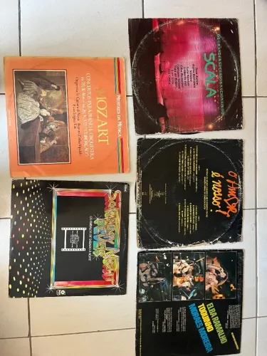 Coletânea de vinis Lote de Discos de Vinil - Música Brasileira e Internacional