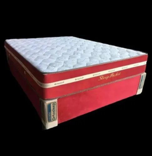 Colchão casal semi ortopédico + cama box