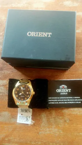RELÓGIO ORIENT JAPAN DOURADO ORIGINAL