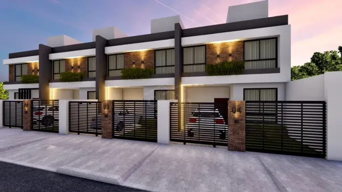 SOBRADO GEMINADO À VENDA, 02 SUÍTES, BAIRRO GRAVATÁ EM NAVEGANTES, R$ 670.000,00