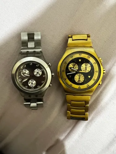 SWATCH CARA PRETA E PRATA 3.300$ OS DOIS