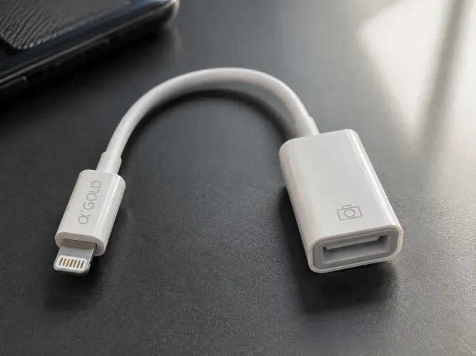 Adaptador OTG Lightning para USB iPhone e iPad