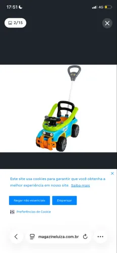 Carrinho de passeio novo 
